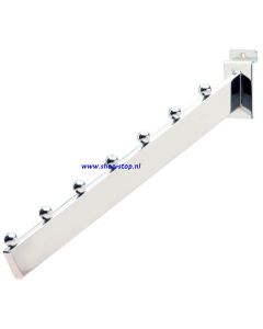 Noppenarm chroom voor lamelwand